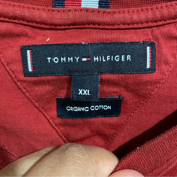 TOMMY HILFIGER RED T-SHIRT SIZE- XXL - Picture 7 of 8